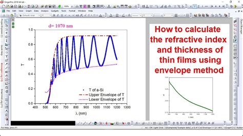 measuring thin film thickness|how to calculate film thickness.